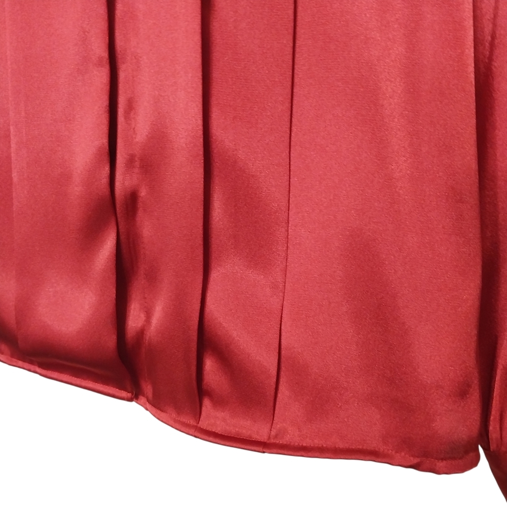 🔵BOGO FREE🔵 Karen Scott Top Red Holiday Sz 8 - Picture 5 of 7